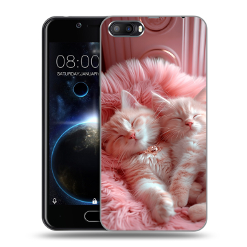 Пластиковый чехол на Doogee Shoot 2 с принтом котята котики Пластиковый чехол на Doogee Shoot 2 с принтом котята котики