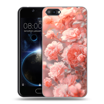 Пластиковый чехол на Doogee Shoot 2 с принтом Розы цветы