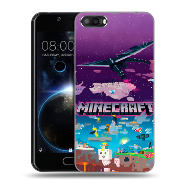 Пластиковый чехол на Doogee Shoot 2 с принтом Майнкрафт Minecraft