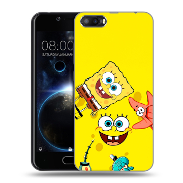 Пластиковый чехол на Doogee Shoot 2 с принтом Спанч боб Спанчбоб