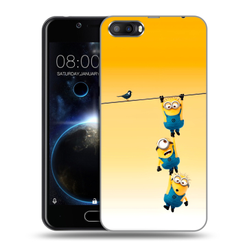 Пластиковый чехол на Doogee Shoot 2 с принтом Миньоны