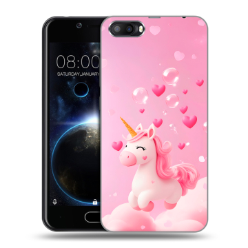 Пластиковый чехол на Doogee Shoot 2 с принтом Единорог Пластиковый чехол на Doogee Shoot 2 с принтом Единорог