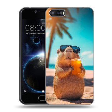 Пластиковый чехол на Doogee Shoot 2 с принтом Капибара