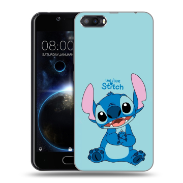 Пластиковый чехол на Doogee Shoot 2 с принтом Лило и Стич