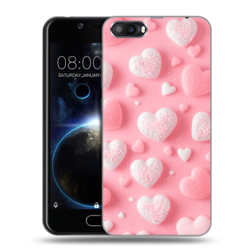 Пластиковый чехол на Doogee Shoot 2 с принтом Сердечки Пластиковый чехол на Doogee Shoot 2 с принтом Сердечки