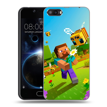 Пластиковый чехол на Doogee Shoot 2 с принтом Майнкрафт Minecraft