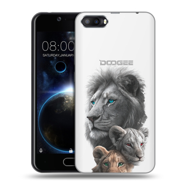 Пластиковый чехол на Doogee Shoot 2 с принтом Львы Пластиковый чехол на Doogee Shoot 2 с принтом Львы