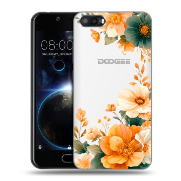 Пластиковый чехол на Doogee Shoot 2 с принтом Цветы принт Пластиковый чехол на Doogee Shoot 2 с принтом Цветы принт