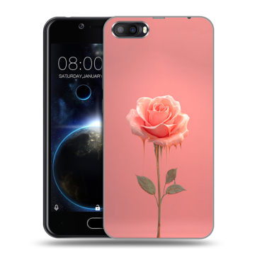 Пластиковый чехол на Doogee Shoot 2 с принтом Розовая роза Пластиковый чехол на Doogee Shoot 2 с принтом Розовая роза