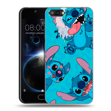 Пластиковый чехол на Doogee Shoot 2 с принтом Лило и Стич