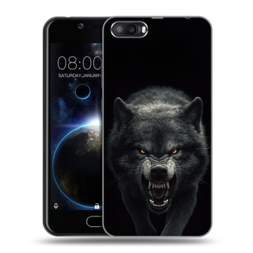 Пластиковый чехол на Doogee Shoot 2 с принтом Волк