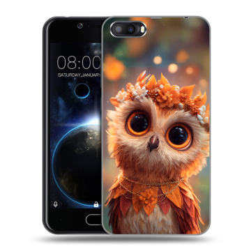 Пластиковый чехол на Doogee Shoot 2 с принтом Милая сова Пластиковый чехол на Doogee Shoot 2 с принтом Милая сова