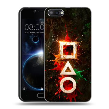 Пластиковый чехол на Doogee Shoot 2 с принтом Squid Game Игра кальмара