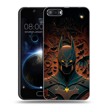Пластиковый чехол на Doogee Shoot 2 с принтом Batman Бэтмен Пластиковый чехол на Doogee Shoot 2 с принтом Batman Бэтмен