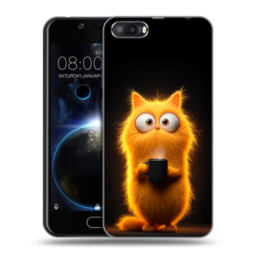 Пластиковый чехол на Doogee Shoot 2 с принтом Смешной кот