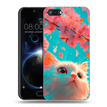 Пластиковый чехол на Doogee Shoot 2 с принтом Красивый кот Пластиковый чехол на Doogee Shoot 2 с принтом Красивый кот