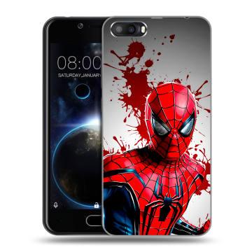 Пластиковый чехол на Doogee Shoot 2 с принтом Spiderman Человек паук