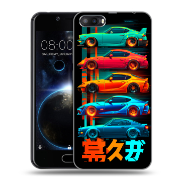Пластиковый чехол на Doogee Shoot 2 с принтом машины тачки Пластиковый чехол на Doogee Shoot 2 с принтом машины тачки
