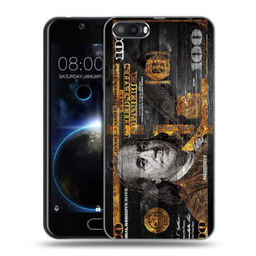Пластиковый чехол на Doogee Shoot 2 с принтом Доллар деньги