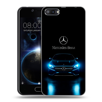 Пластиковый чехол на Doogee Shoot 2 с принтом Mercedes Мерседес