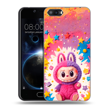 Пластиковый чехол на Doogee Shoot 2 с принтом Labubu Лабубу Пластиковый чехол на Doogee Shoot 2 с принтом Labubu Лабубу
