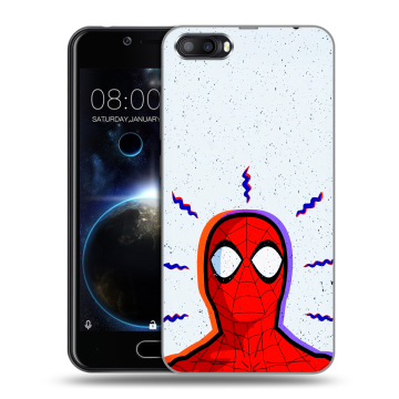 Пластиковый чехол на Doogee Shoot 2 с принтом Spiderman Человек паук Пластиковый чехол на Doogee Shoot 2 с принтом Spiderman Человек паук