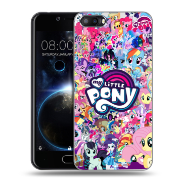 Пластиковый чехол на Doogee Shoot 2 с принтом My little pony Дружба чудо