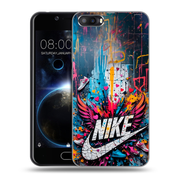 Пластиковый чехол на Doogee Shoot 2 с принтом Nike Найк