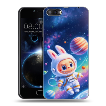 Пластиковый чехол на Doogee Shoot 2 с принтом Labubu Лабубу