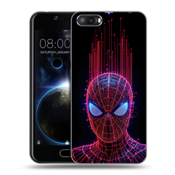 Пластиковый чехол на Doogee Shoot 2 с принтом Spiderman Человек паук