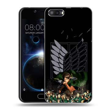 Пластиковый чехол на Doogee Shoot 2 с принтом Атака титанов