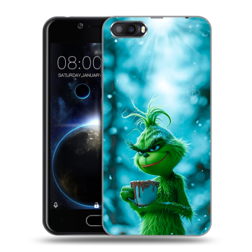 Пластиковый чехол на Doogee Shoot 2 с принтом Новый год гринч Пластиковый чехол на Doogee Shoot 2 с принтом Новый год гринч