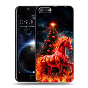 Пластиковый чехол на Doogee Shoot 2 с принтом Новый год Пластиковый чехол на Doogee Shoot 2 с принтом Новый год