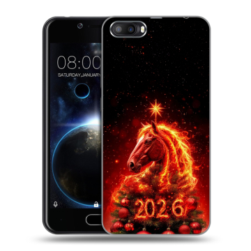 Пластиковый чехол на Doogee Shoot 2 с принтом Новый год Пластиковый чехол на Doogee Shoot 2 с принтом Новый год