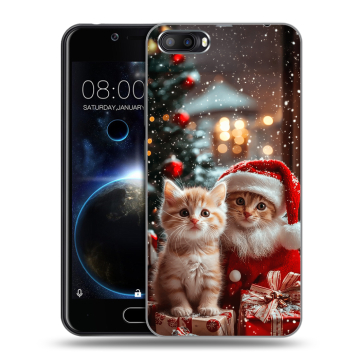 Пластиковый чехол на Doogee Shoot 2 с принтом Новый год Пластиковый чехол на Doogee Shoot 2 с принтом Новый год