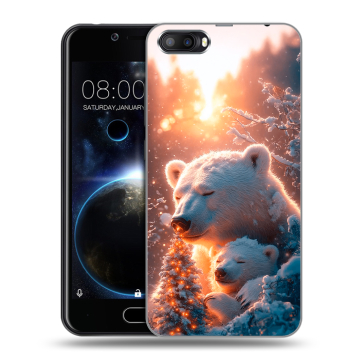 Пластиковый чехол на Doogee Shoot 2 с принтом Новый год Пластиковый чехол на Doogee Shoot 2 с принтом Новый год