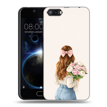 Пластиковый чехол на Doogee Shoot 2 с принтом женский