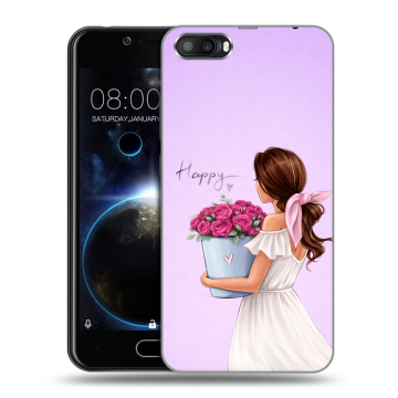 Пластиковый чехол на Doogee Shoot 2 с принтом женский
