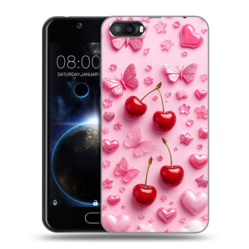 Пластиковый чехол на Doogee Shoot 2 с принтом для девочек