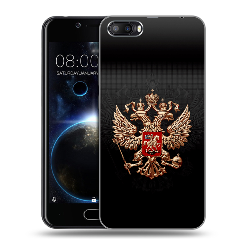 Пластиковый чехол на Doogee Shoot 2 с принтом Герб России Пластиковый чехол на Doogee Shoot 2 с принтом Герб России