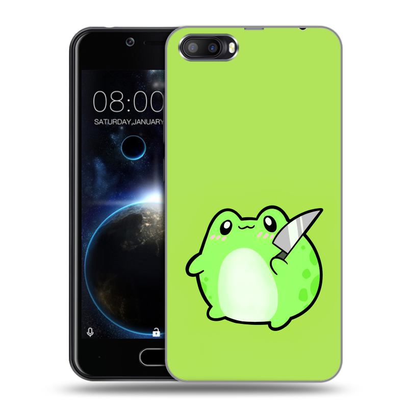 Пластиковый чехол на Doogee Shoot 2 с принтом Лягушенок Пластиковый чехол на Doogee Shoot 2 с принтом Лягушенок