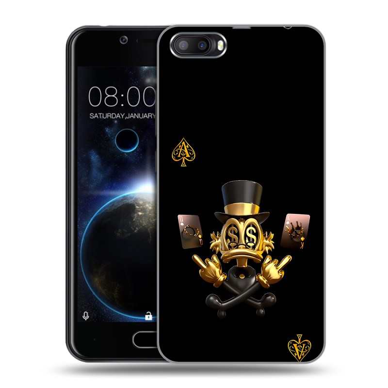 Пластиковый чехол на Doogee Shoot 2 с принтом Золотой скрудж макдак Пластиковый чехол на Doogee Shoot 2 с принтом Золотой скрудж макдак
