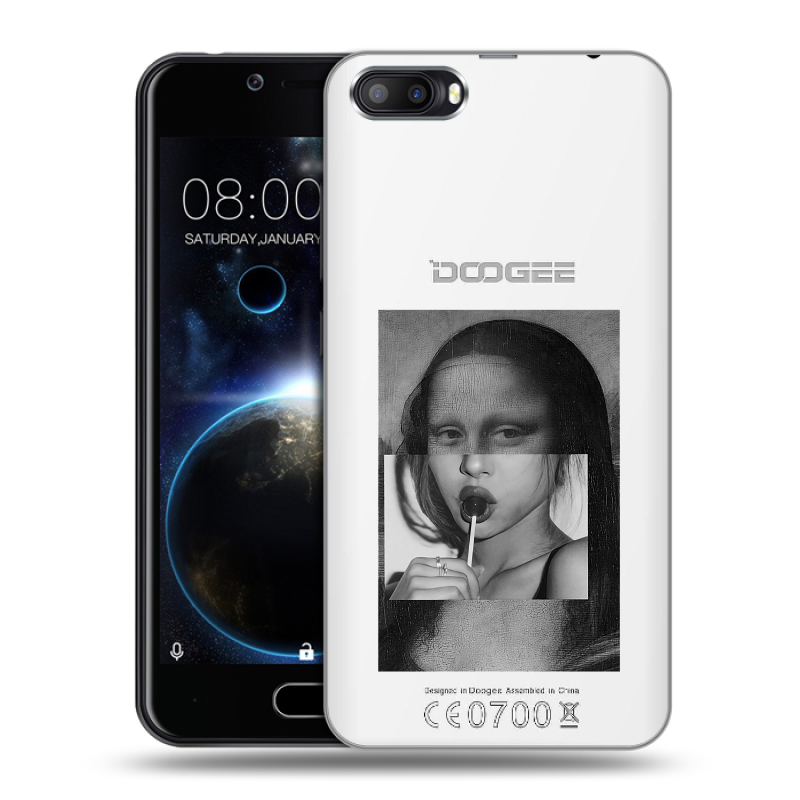 Пластиковый чехол на Doogee Shoot 2 с принтом Мона Лиза Пластиковый чехол на Doogee Shoot 2 с принтом Мона Лиза