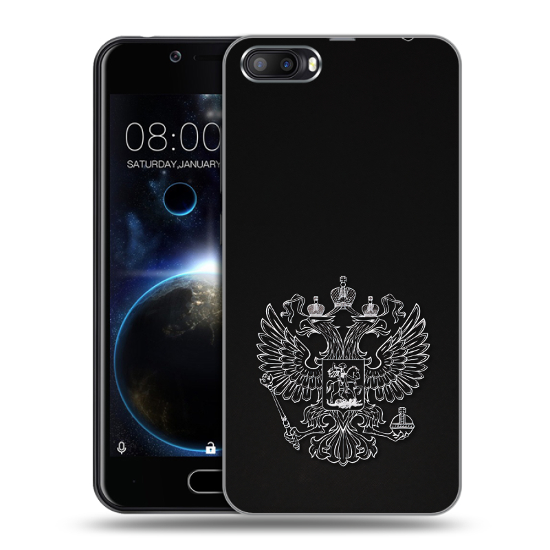 Пластиковый чехол на Doogee Shoot 2 с принтом Герб России Пластиковый чехол на Doogee Shoot 2 с принтом Герб России