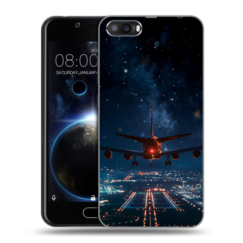 Пластиковый чехол на Doogee Shoot 2 с принтом самолет Пластиковый чехол на Doogee Shoot 2 с принтом самолет