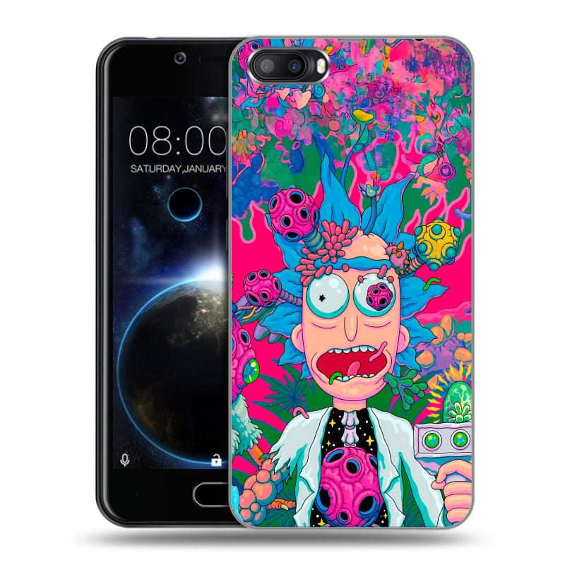 Пластиковый чехол на Doogee Shoot 2 с принтом Рик и Морти Rick Morty Пластиковый чехол на Doogee Shoot 2 с принтом Рик и Морти Rick Morty