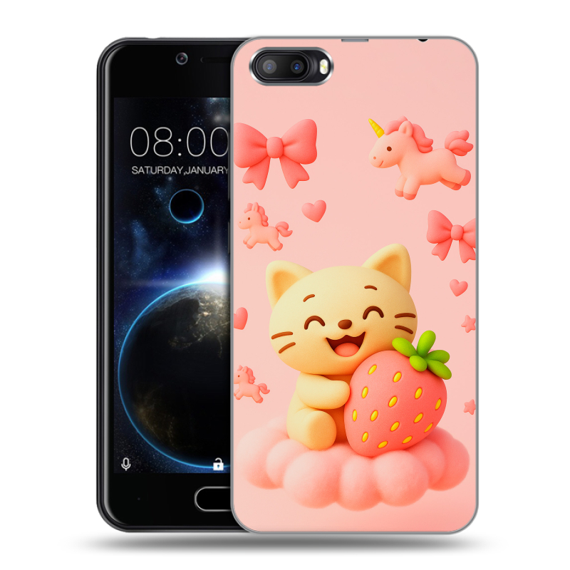 Пластиковый чехол на Doogee Shoot 2 с принтом для девочек Пластиковый чехол на Doogee Shoot 2 с принтом для девочек