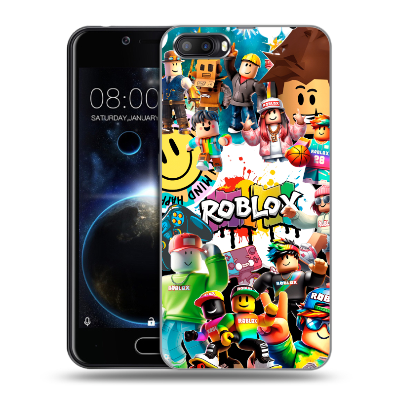 Пластиковый чехол на Doogee Shoot 2 с принтом Roblox Роблокс Пластиковый чехол на Doogee Shoot 2 с принтом Roblox Роблокс