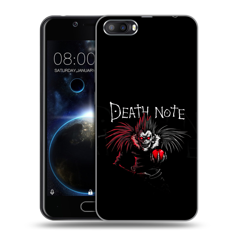 Пластиковый чехол на Doogee Shoot 2 с принтом Death note Тетрадь смерти Пластиковый чехол на Doogee Shoot 2 с принтом Death note Тетрадь смерти