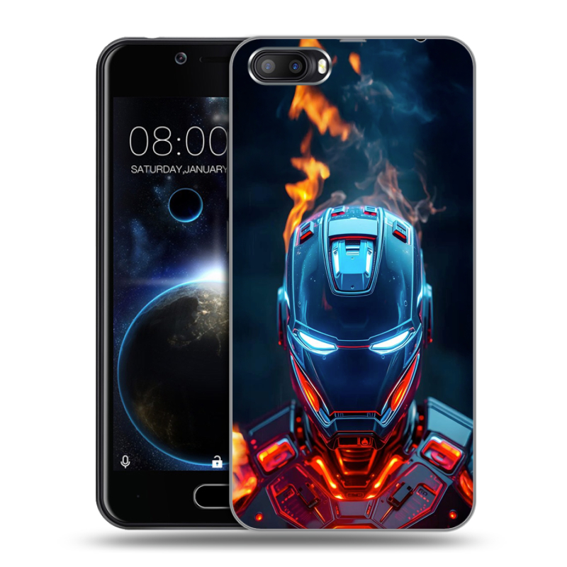 Пластиковый чехол на Doogee Shoot 2 с принтом IronMan Железный человек Пластиковый чехол на Doogee Shoot 2 с принтом IronMan Железный человек